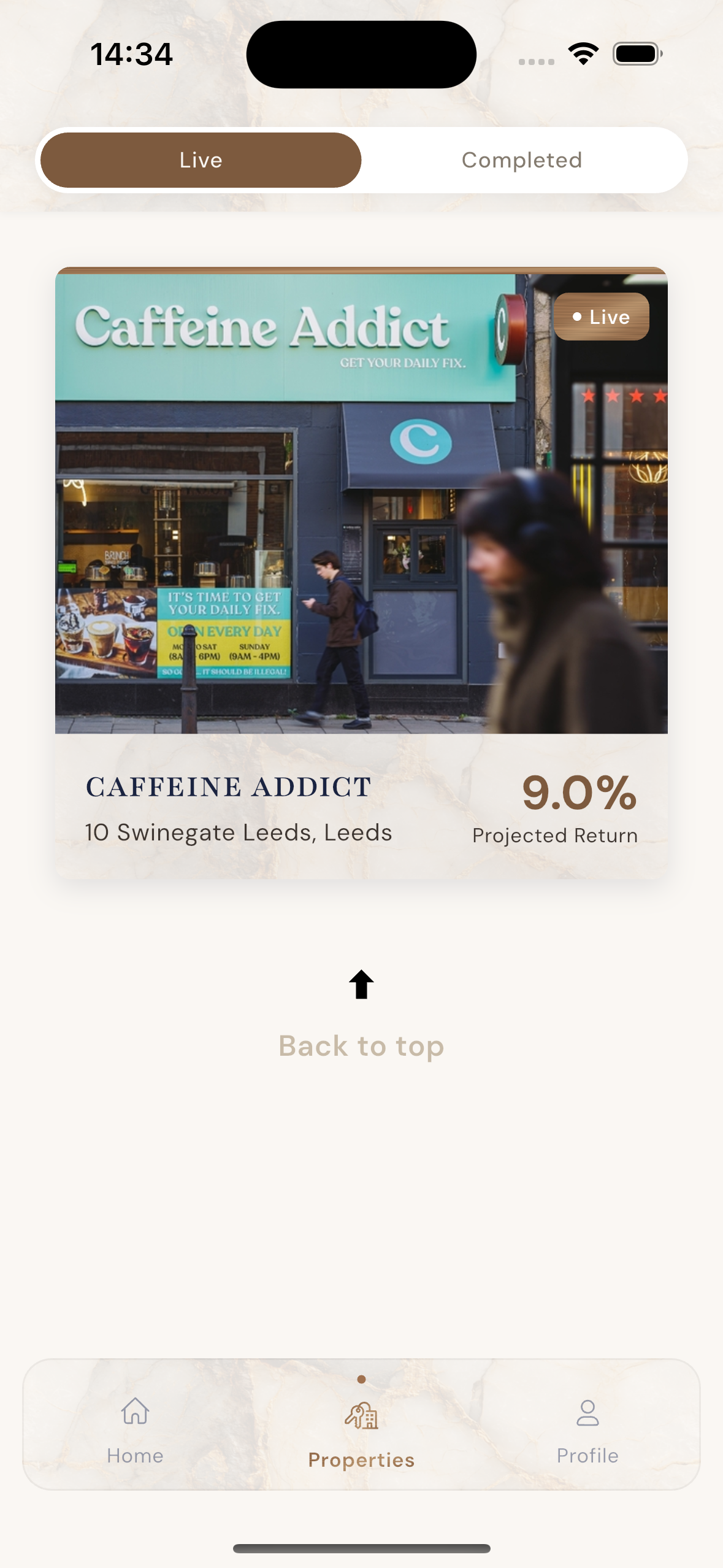 Browse Opportunities - App screenshot